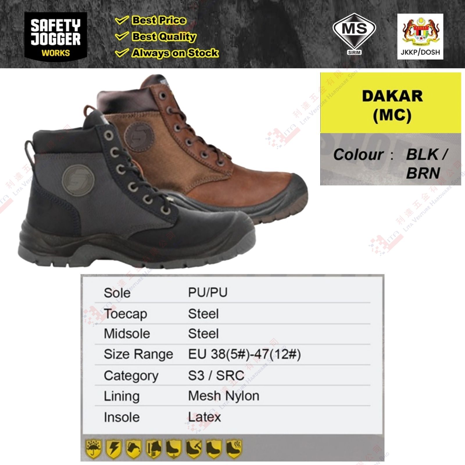 SAFETY JOGGER BRAND SAFETY SHOE
