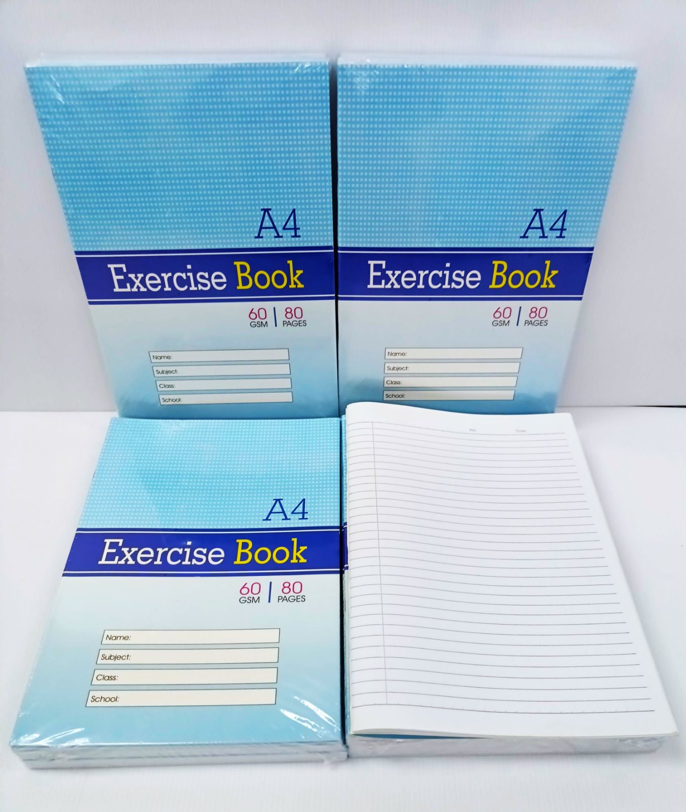 EXERCISE BOOK A4 60GSM 80PAGES/SCHOOL NOTEBOOK/BUKU NOTA/BUKU PENULISAN A4/BUKU TULIS A4