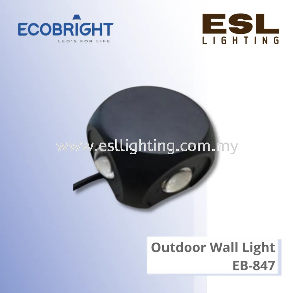 ECOBRIGHT Outdoor Wall Light 1W*4 - EB-847 IP54