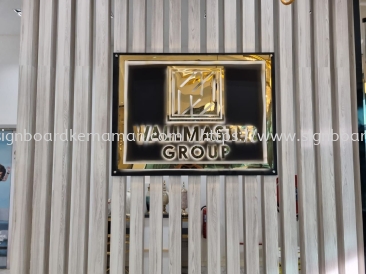 WALLMASTER GROUP INDOOR 3D LED BOX UP STAINLESS STEEL BACKLIT SIGNAGE SIGNBOARD AT PEKAN PAHANG MALAYSIA