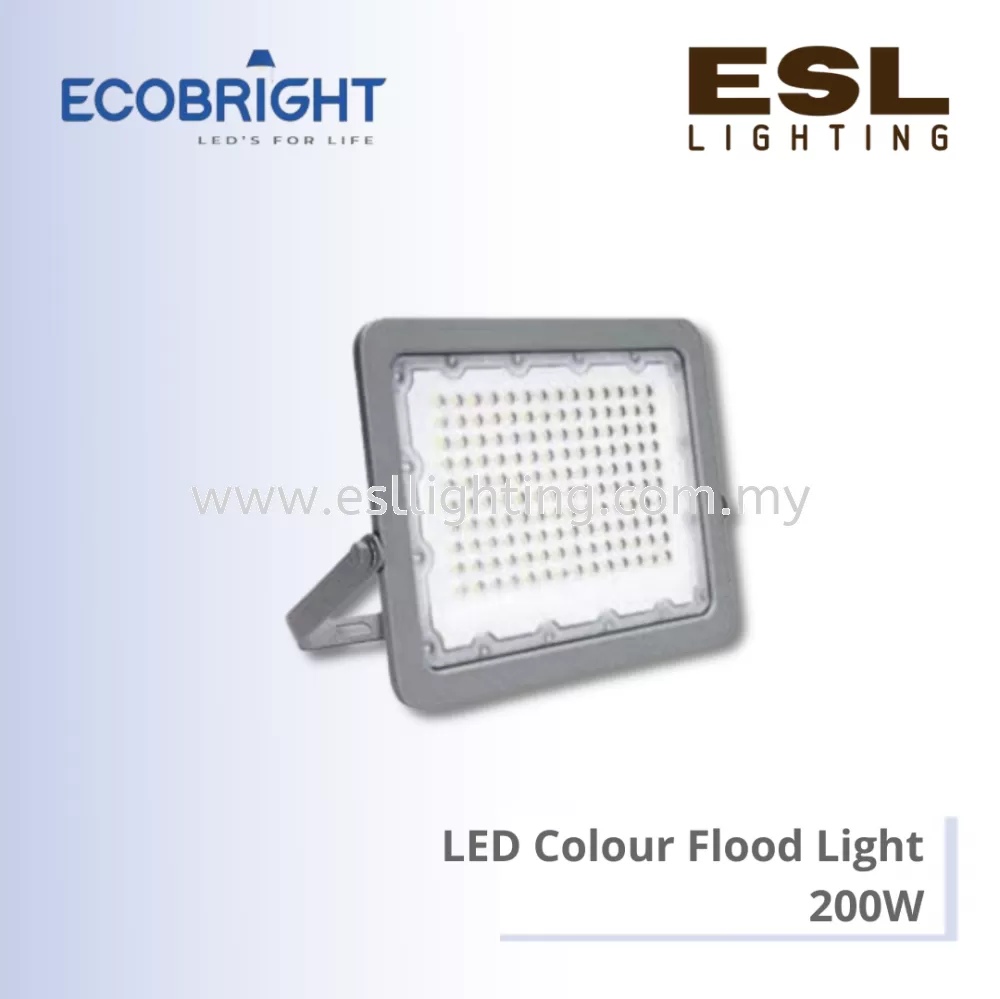 ECOBRIGHT LED Colour Flood Light 200W - EB-FL-05 [SIRIM] IP65