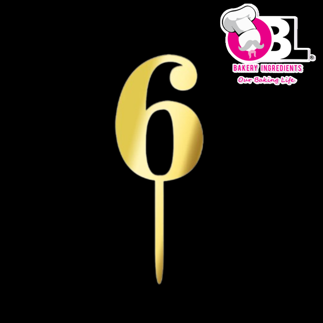 109390 ACRYLIC TOPPER NUMBER 6