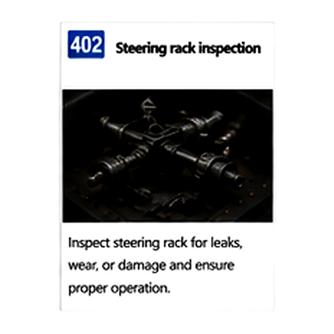 Steering Rack Inspection