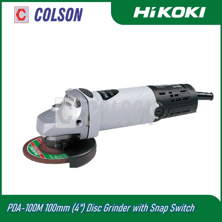 HIKOKI PDA-100M 100mm (4") Disc Grinder with Snap Switch