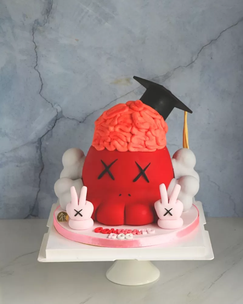 Kaws Graduation Cake