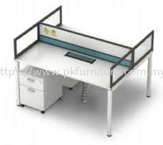 Desking Panel System 18 - 2 Pax Office Workstation