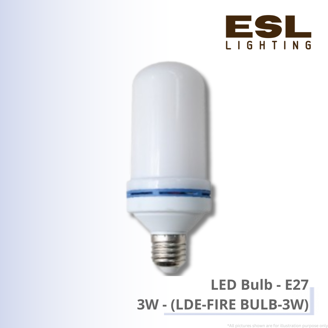 LED Bulb E27 3W - LDE-FIRE BULB-3W