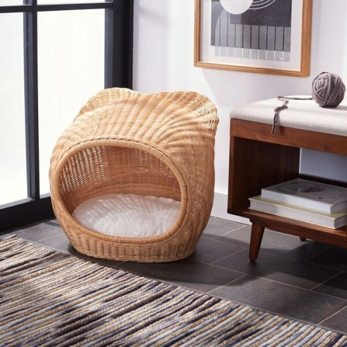 PB 008 - RATTAN PET BED