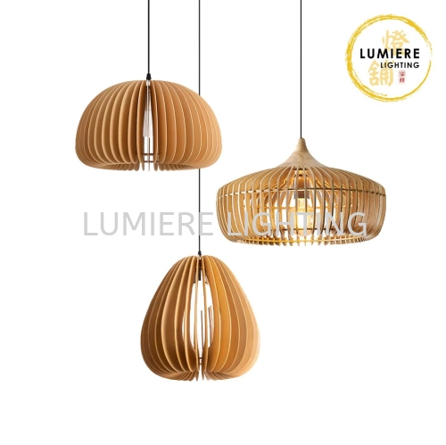 Post Modern Minimalist Muji Bamboo Rattan Pendant Light