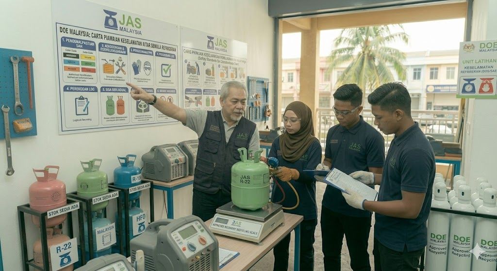 refrigerant recycling safety standards DOE Malaysia
