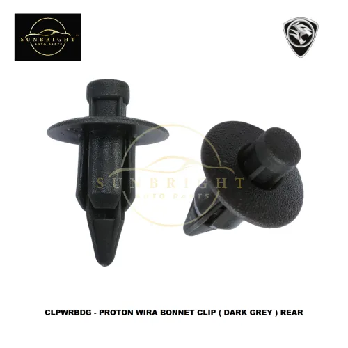 CLPWRBDG - PROTON WIRA BONNET CLIP ( DARK GREY ) REAR