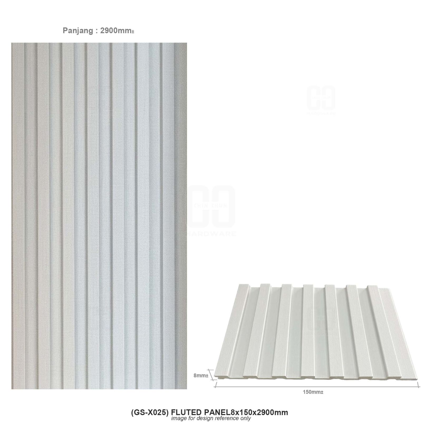 (GS-X025) FLUTED PANEL 8x150x2900mm