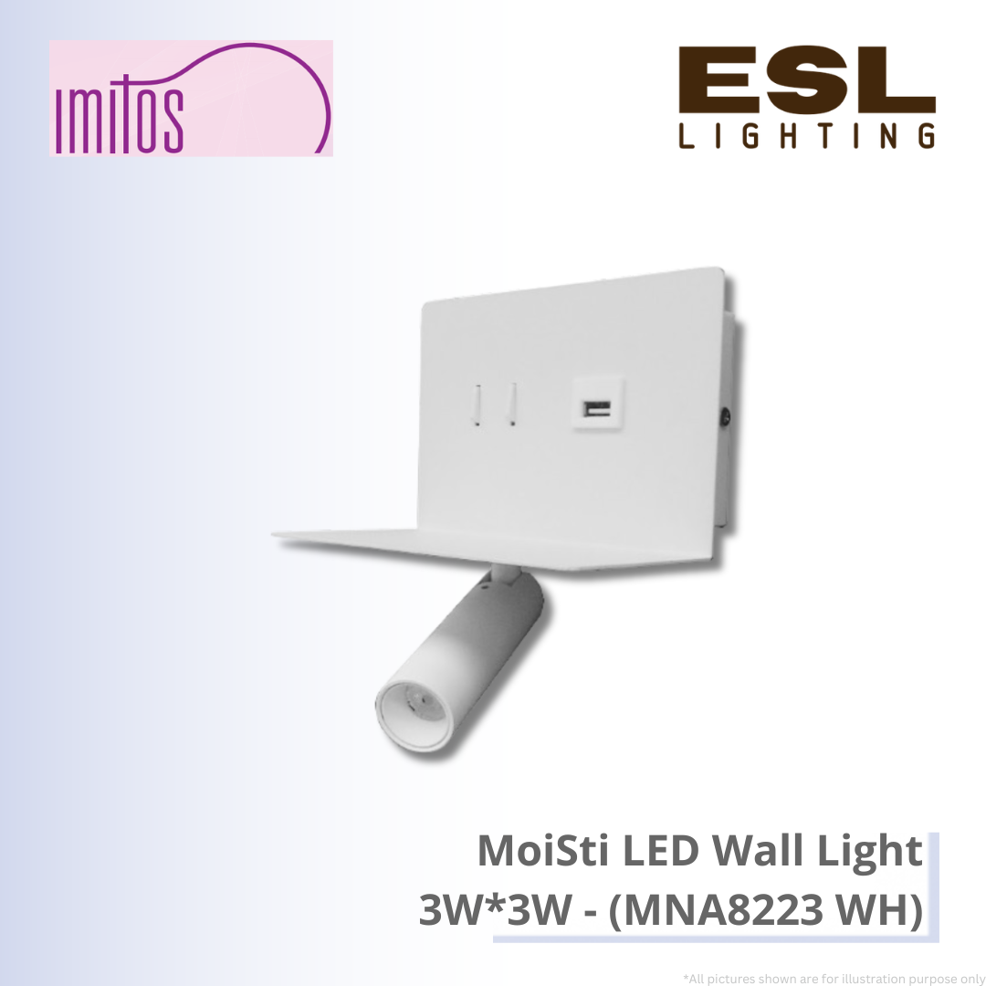IMITOS MoiSti LED Wall Light 3W*3W - MNA8223 WH