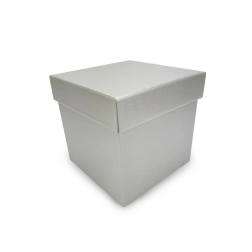 Square Storage Box (Plain), Silver SSBP02