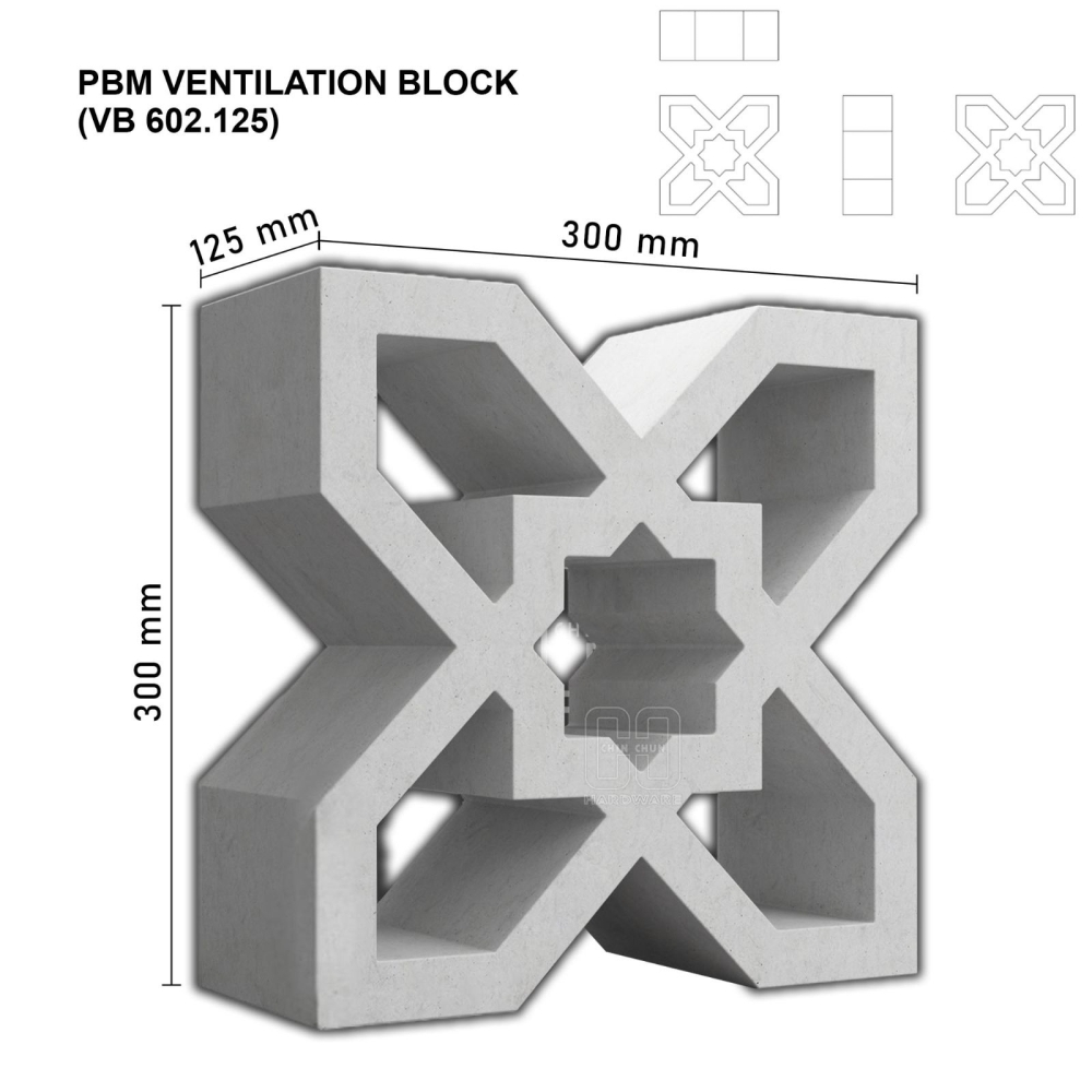 PBM VENTILATION BLOCK (VB 602.125)