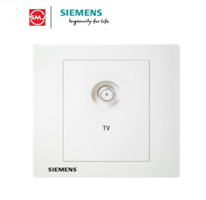 Siemens 1 Gang TV, F Connection Socket