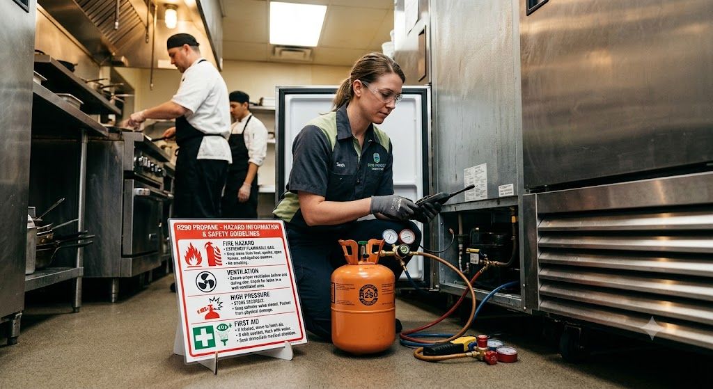 R290 refrigerant hazard information