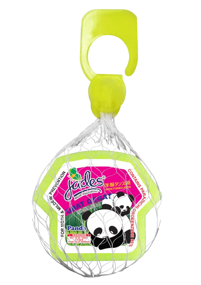 Jades Moth Repellent 115gm - Panda (Yellow) (Mothballs / Ubat Gegat)