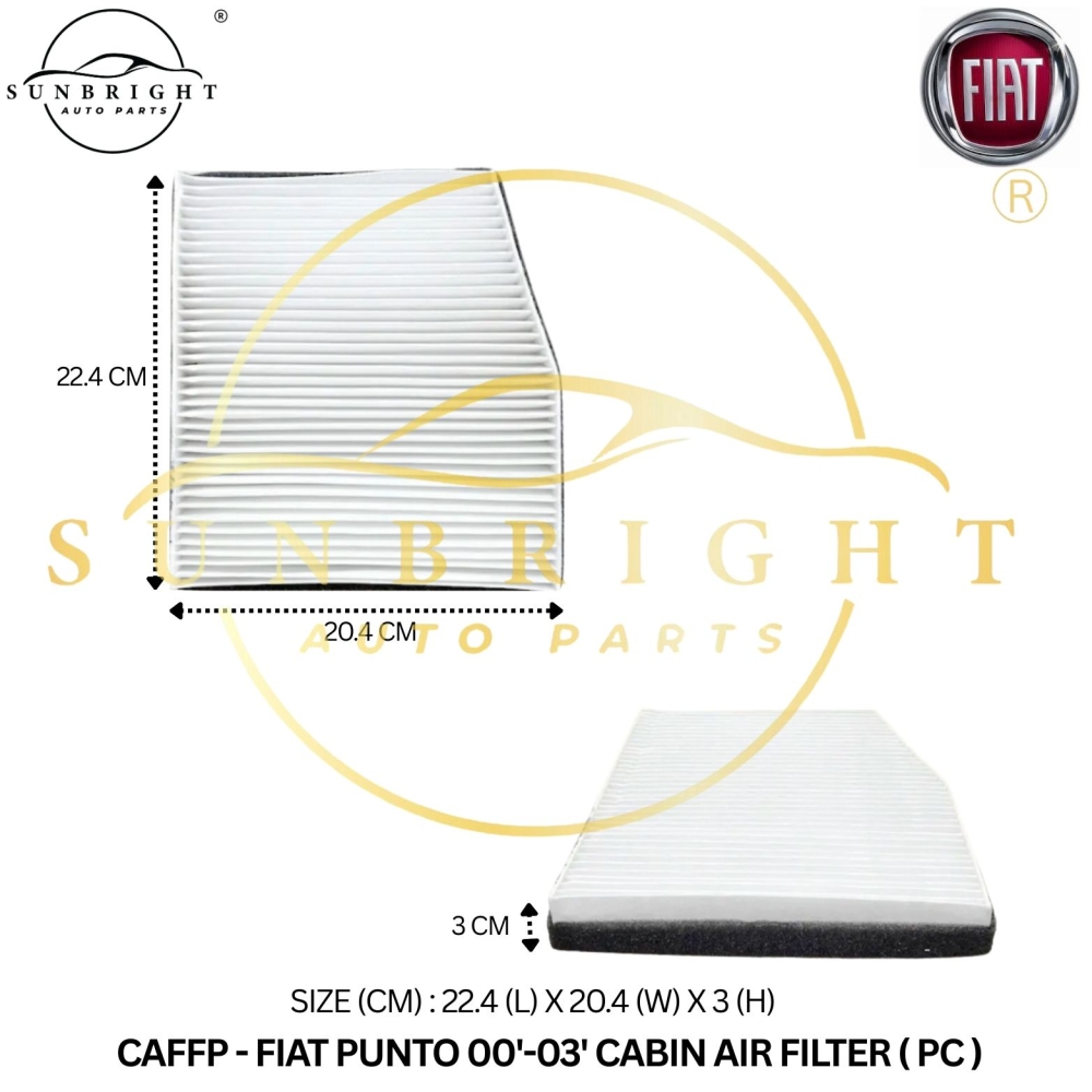 CAFFP - FIAT PUNTO 00'-03' CABIN AIR FILTER ( PC )