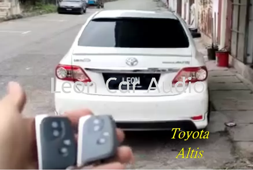 toyota altis PKE fully Keyless intelligent smart alarm system with Push start button and engine auto start