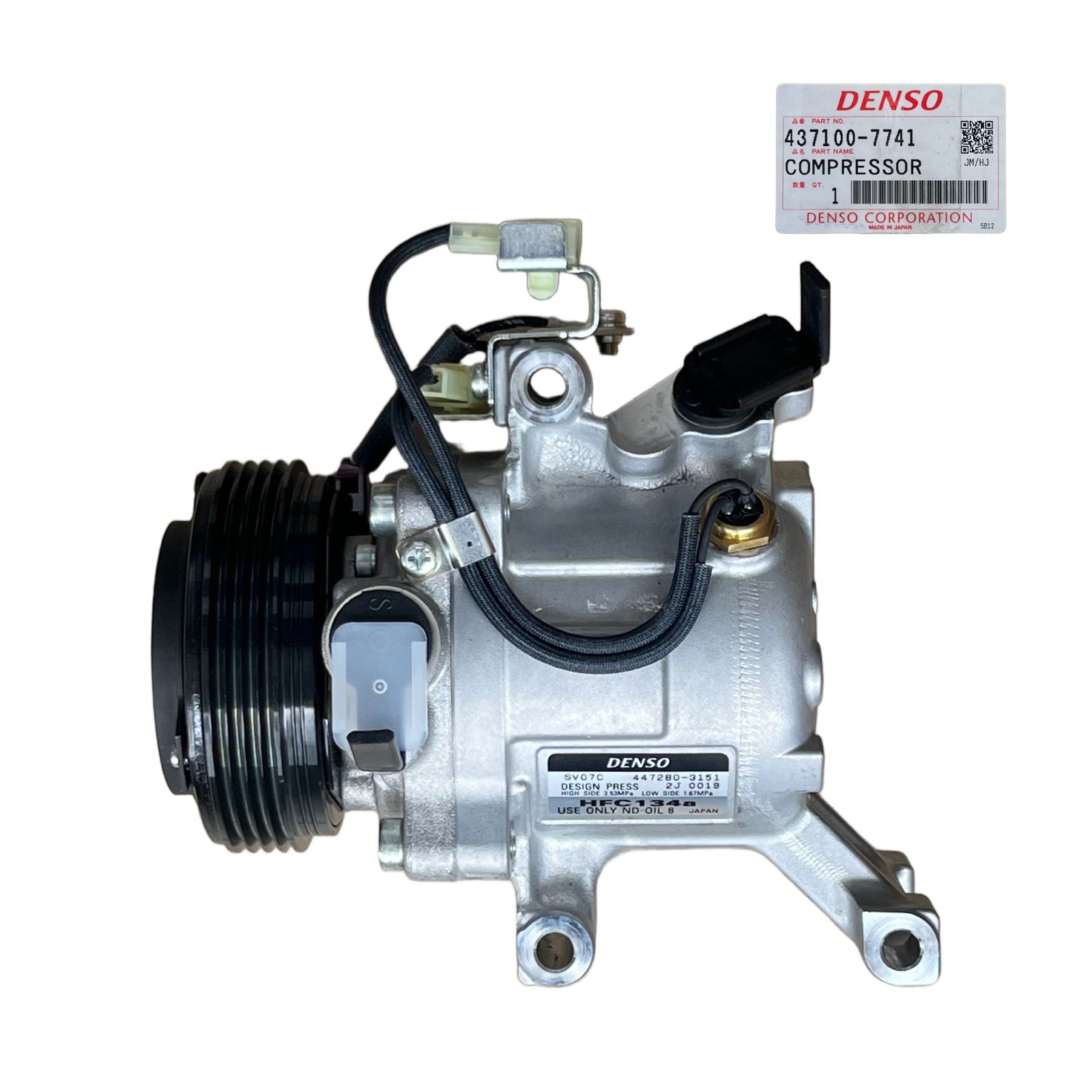 COMP PERODUA MYVI 1.3 C/W PULLY & SWITCH 4PK (ORG) 437100-7740 [030023]