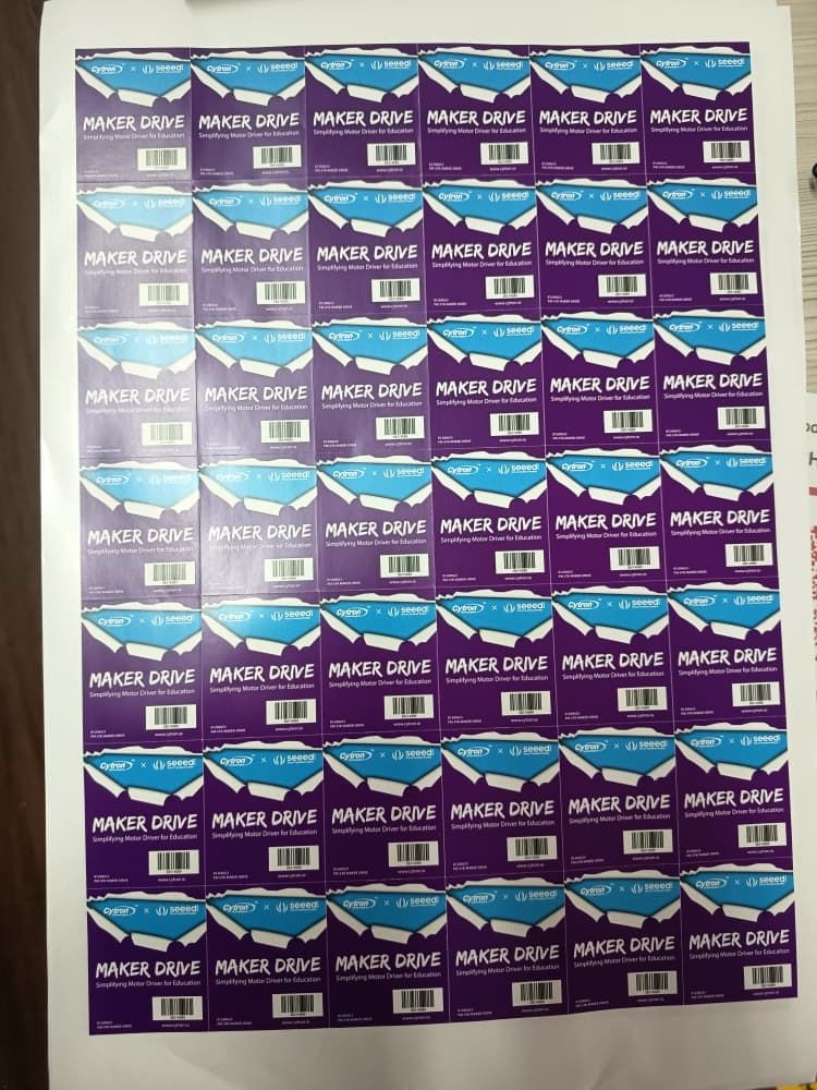 White PP Sticker