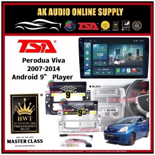 🆕1K Screen 2+32GB 4G 8-CORE🆕TSA Perodua Viva 2007 - 2014 ( Big ) Android 9'' inch CarPlay/DSP/BLU-RAY Car Player