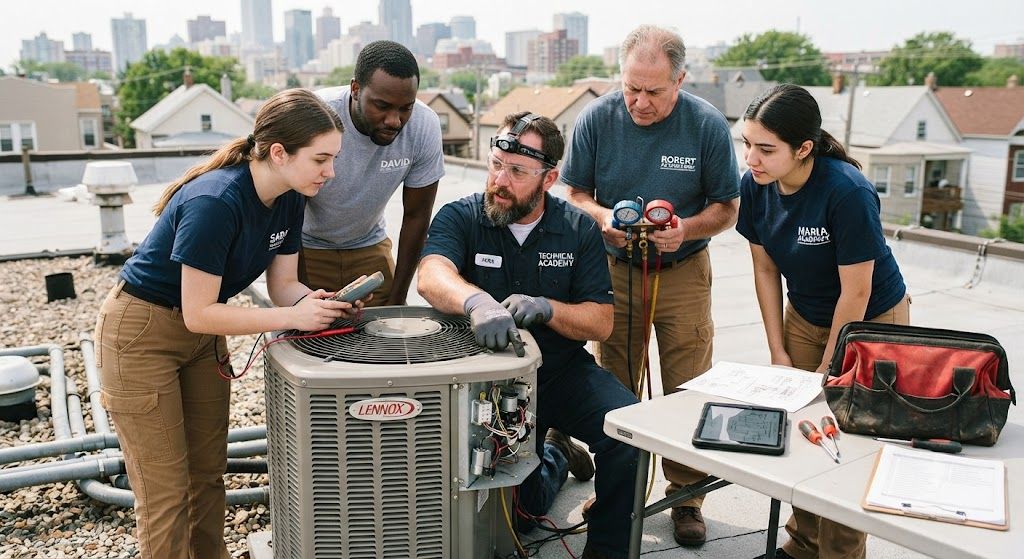 HVAC service technician training