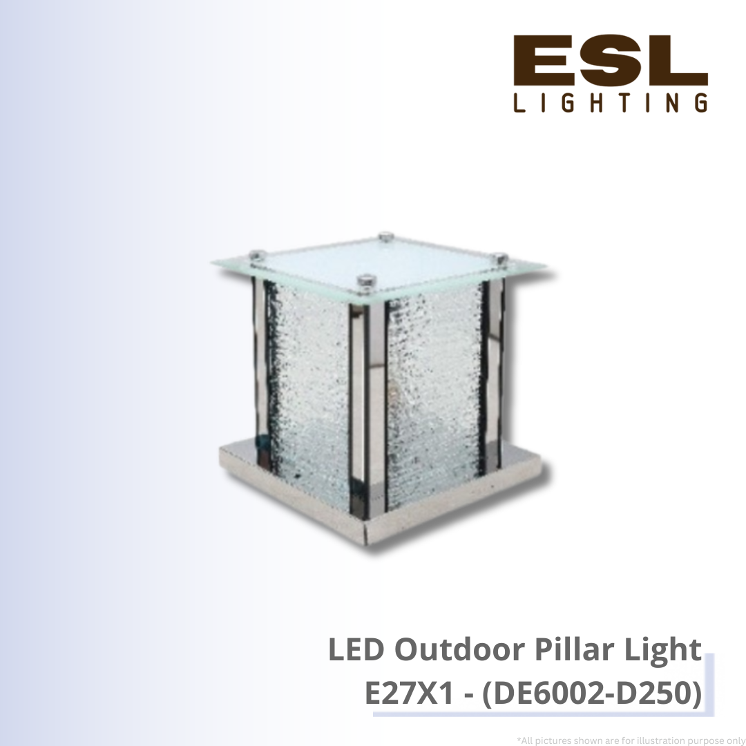 LED Outdoor Pillar Light E27X1 - LDE6002-D250 IP65