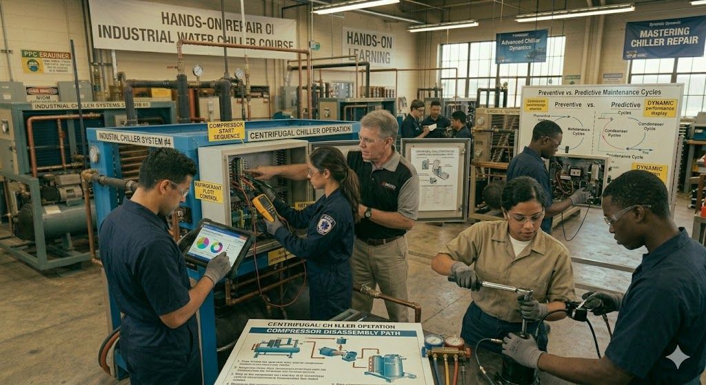 Industrial water chiller repair course
