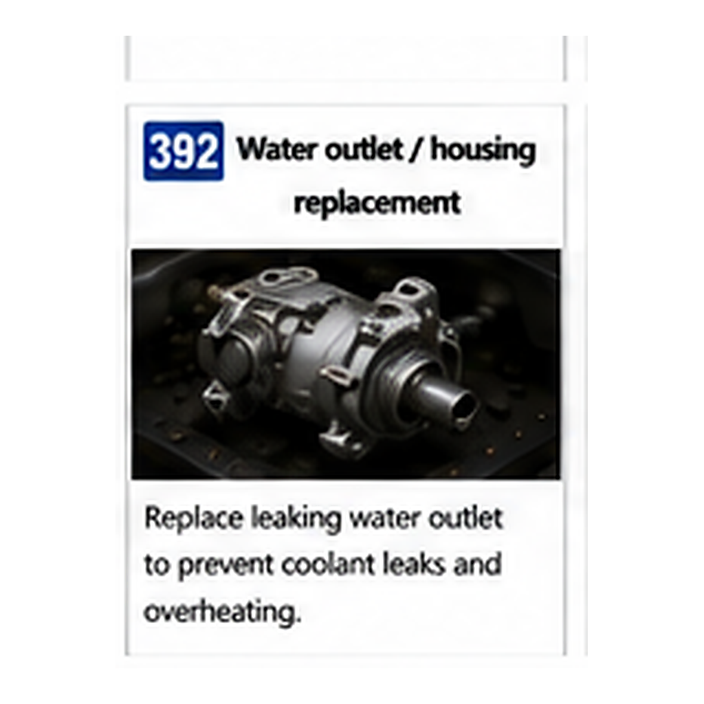 Water Outlet Housing Replacement