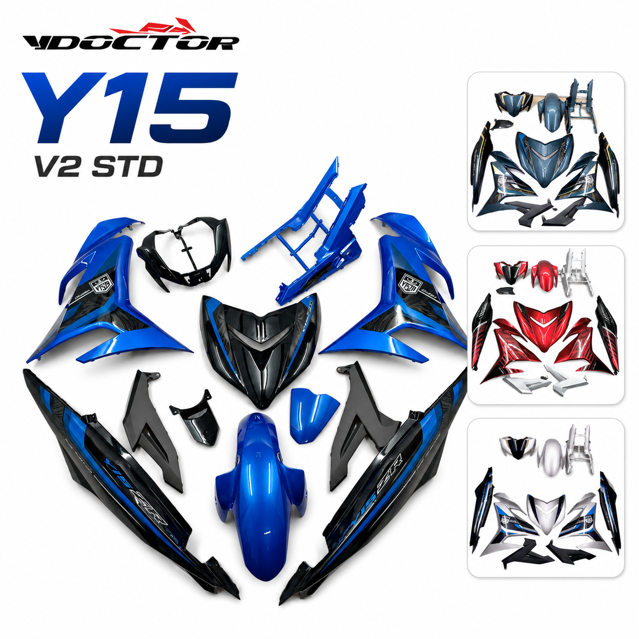 Y15 V2 VDOCTOR STD design Siap Tanam Cover Set (17 design)