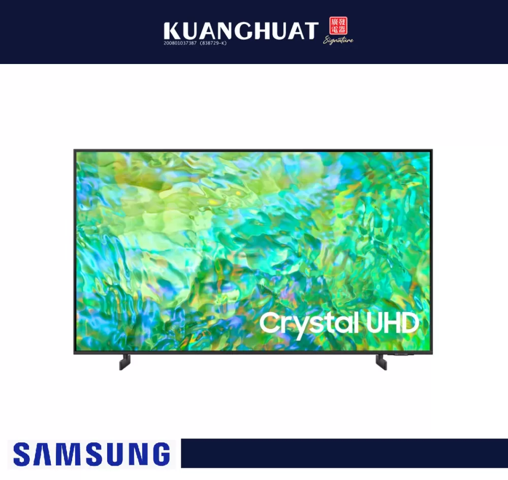 SAMSUNG CU8000 55 Inch Crystal UHD 4K Smart TV (2023) UA55CU8000KXXM