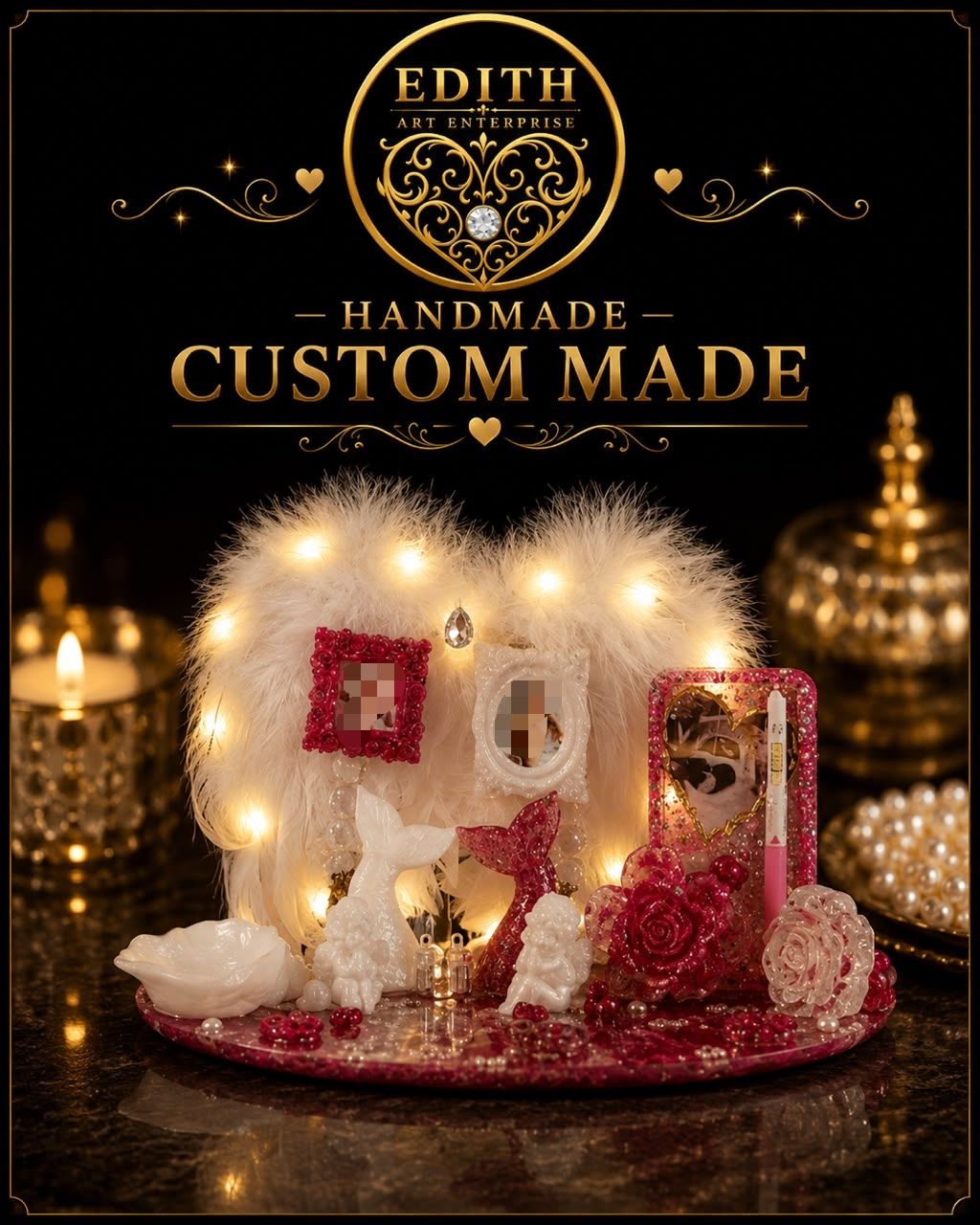 Custom Resin Art – Two Little Miracles, One Mother’s Love