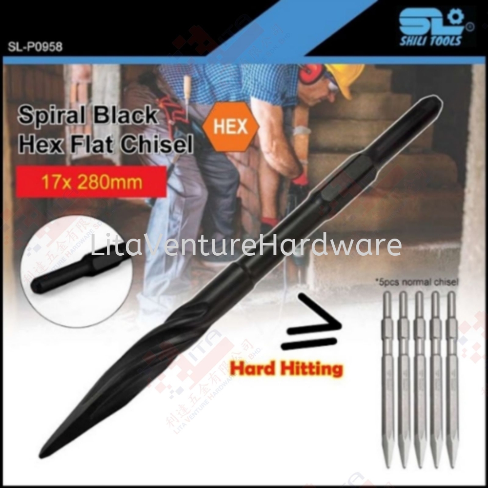 SHILI TOOLS BRAND HEX FLAT CHISEL - SLP0958