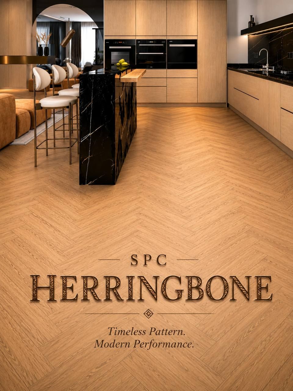 Lantai SPC HERRINGBONE