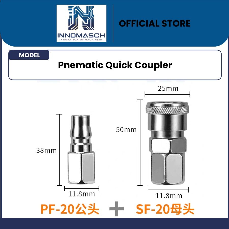 Pneumatic Coupler Female Thread PF+SF