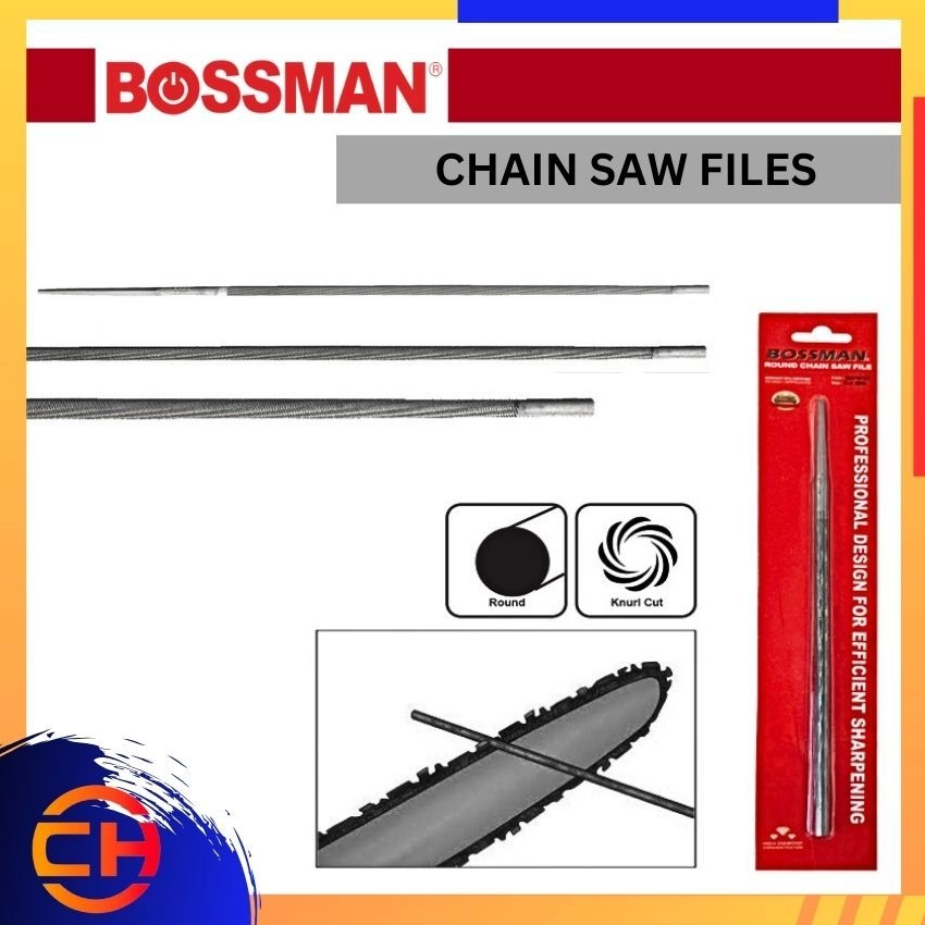 BOSSMAN HAND FILE  BCSF48/ BCSF55/  8" CHAIN SAW FILES 