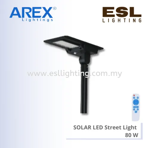 AREX SOLAR LED STREET LIGHT 80W - AR-SSLW-80W-6 IP65