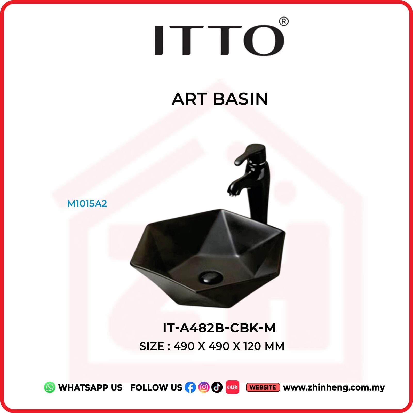 ITTO ART BASIN IT-A482B-CBK-M