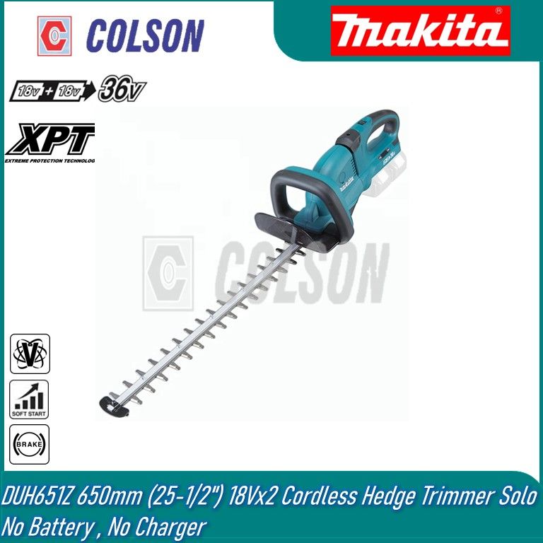 MAKITA DUH651Z 650mm (25-1/2") 18Vx2 Cordless Hedge Trimmer Solo