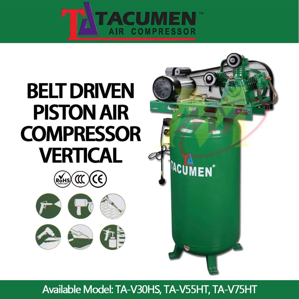 TACUMEN TA-V Vertical Type Belt Driven Air Compressor