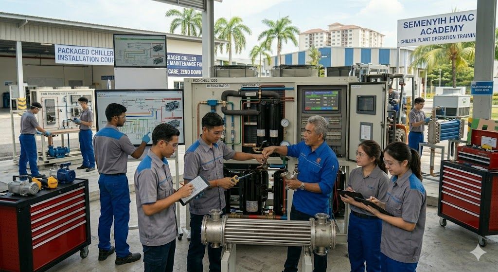 Packaged chiller plant operation training