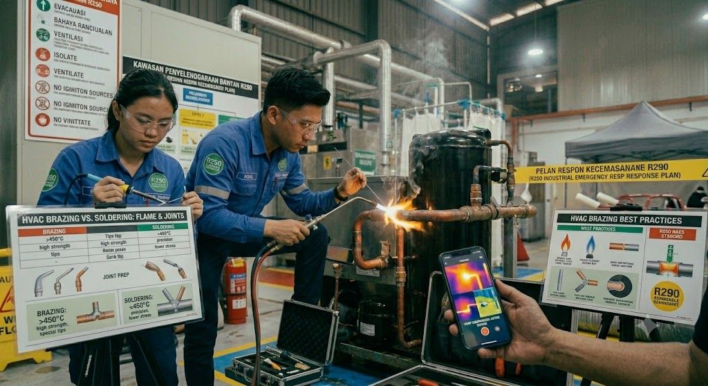 brazing vs soldering HVAC