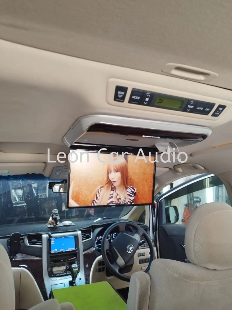 Toyota Vellfire Alphard anh20 14" fhd hdmi usb mp4 roof led monitor