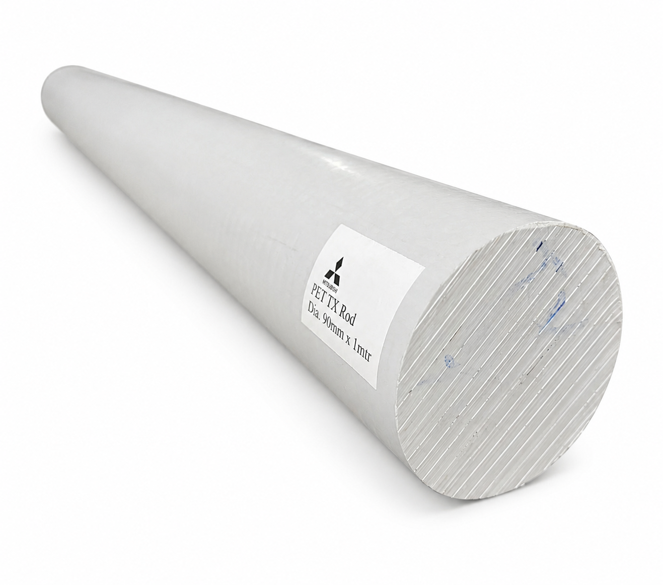 Mitsubishi Polyester PET Tx Rod Grey - Durable 90mm Diameter Rod for Industrial Applications | 1m Length
