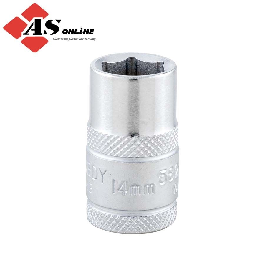 KENNEDY 1/2in. Drive, Hexagon Socket, 14mm, Metric, 6 Point / Model: KEN5827352K