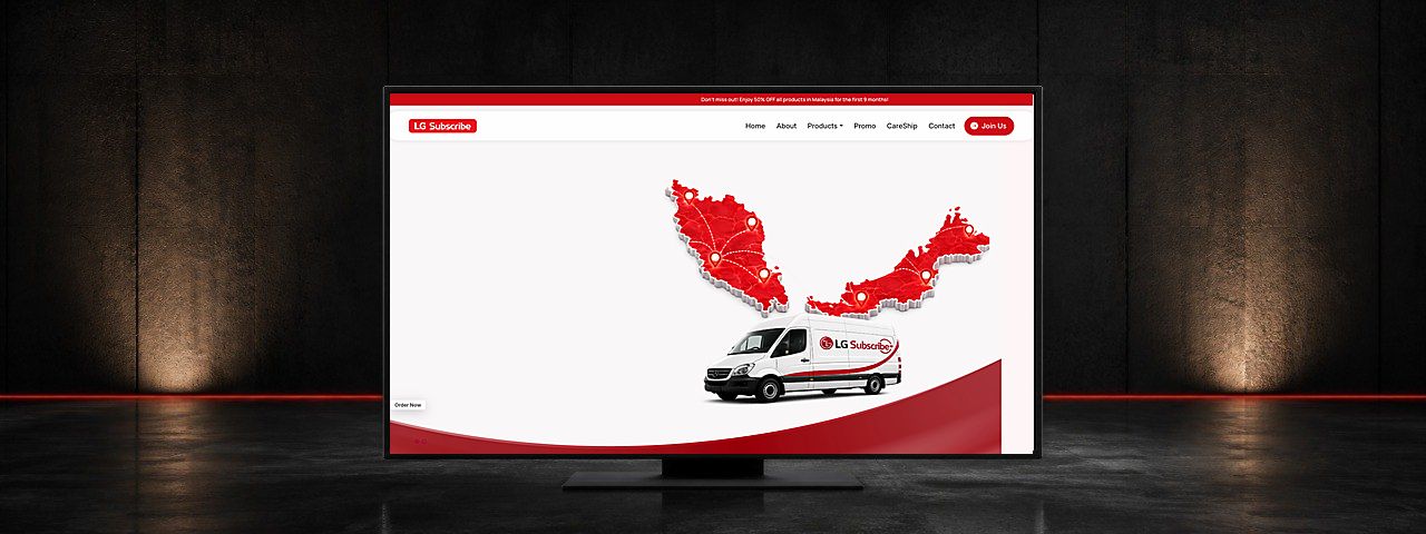 ITG Smart LG Appliance Subscription Website Design Case Study in Kuala Lumpur