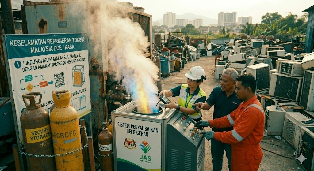 refrigerant toxicity safety handling Malaysia DOE