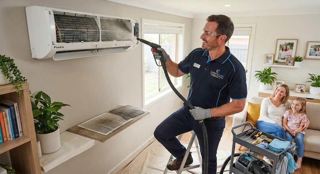 Air conditioning efficiency cleaning service